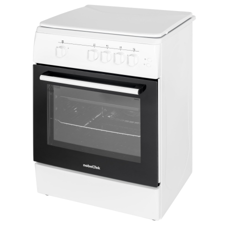 Aragaz NobelTek NLT 6603A/G1, Gaz, Grill, Aprindere electrica, Iluminare cuptor, 60 x 60 cm, Alb [3]