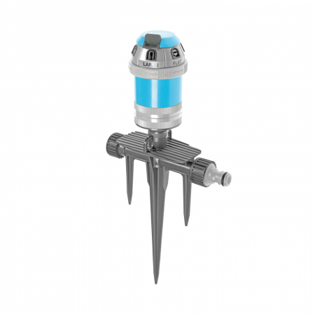 Grădină - Aspersor pulsatoriu cu tarus triplu Cellfast Power Ideal,  6 moduri stropire, 346mp