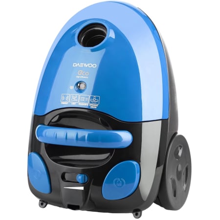 Electrocasnice Mici - Aspirator Daewoo cu sac de hartie RC-230B-3, 700 W, capacitate sac 2 litri, cotrol putere variabil, tub telescopic, furtun rotativ 360 grade, Albastru