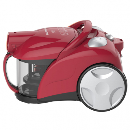 Aspirator Daewoo fara sac RCC-150R-3, 700 W, recipient colectare praf 1.2 L, Control putere variabil, Tub telescopic, Filtru HEPA, Rosu [1]