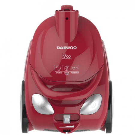Aspirator Daewoo fara sac RCC-150R-3, 700 W, recipient colectare praf 1.2 L, Control putere variabil, Tub telescopic, Filtru HEPA, Rosu [2]