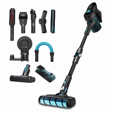Aspiratoare - Aspirator vertical Cecotec Conga RockStar 700 Ultimate ErgoWet 4 in 1, 25.9V, autonomie 65 min, flexibil, putere aspirare 24 KPA, tehnologie ciclonica, functie mop, accesorii incluse