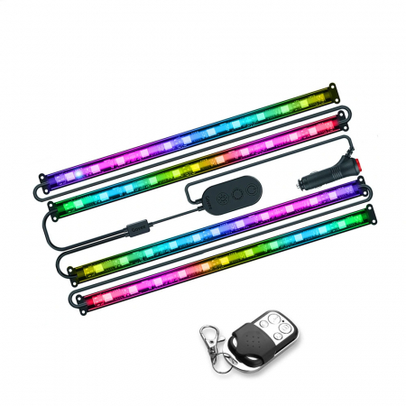 Benzi LED - Banda LED Auto Govee H6119 RGBIC, Sincronizare Muzica, Control App