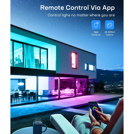 Banda LED Teckin SL07, 10M RGB, Sincronizare Muzica, Smart, Wifi, Smart Life, Telecomanda, Alexa, Google Assistant [1]