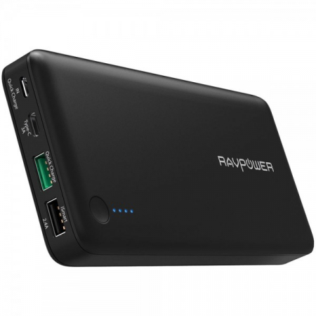 Casa si Gospodarie - Baterie Externa RavPower 20100mAh 2 X USB + 1XUSB-C, Qualcomm QuickCharge QC3.0, model RP-PB043