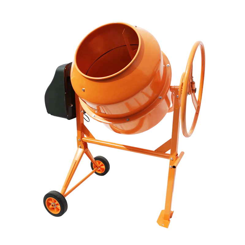 Betoniere - Betoniera 800W, volum cuva 200L, pinion si coroana din fonta, 58Kg, Breckner Germany BK98325