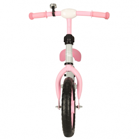 Bicicleta fara pedale pentru copii 80x40x57 cm, reglabila, roti din spuma, 1.8 kg, gri roz [2]