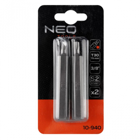 Bit Torx T30x75mm, S2 -2 buc 10-940 NEO [1]