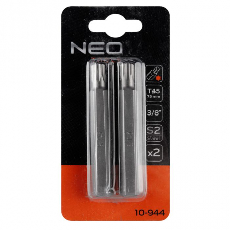 Bit Torx T45x75mm, S2 -2 buc 10-944 NEO [1]