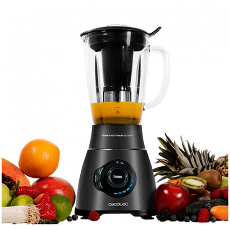 Blender Cecotec Power Black Titanium 1800 Smart, 1800 W, Zdrobire gheata, Bol sticla, Filtru pentru sucuri, 22000-rpm [3]