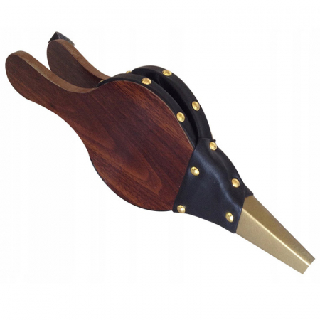 Accesorii gradina - Burduf, suflanta de aer manuala, din lemn, pentru semineu sau gratar, 39x17cm