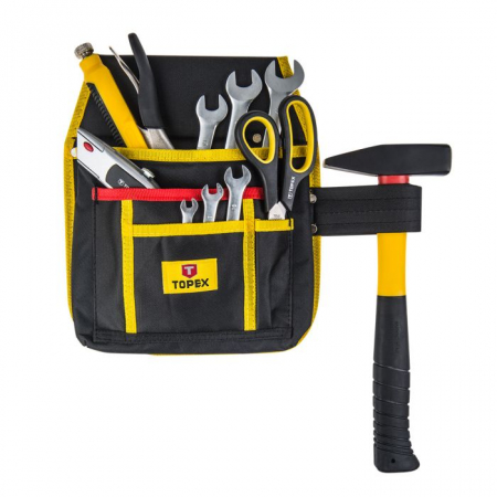 Organizatoare Scule - Buzunar pentru scule, 4 compartimente, suport pentru ciocan 79R431 TOPEX 22,00 PLN