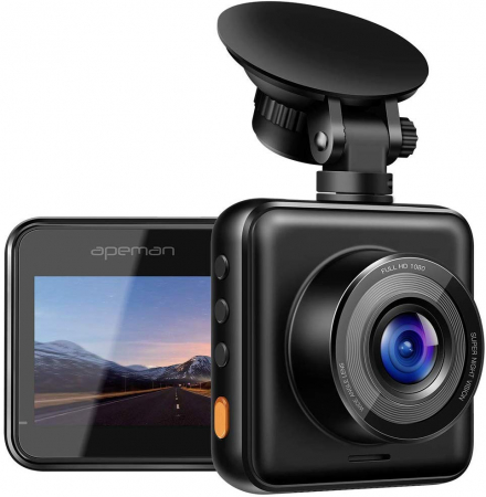 Camere Video Auto - Camera auto DVR Apeman C420, Full HD, Unghi 170 grade G-Sensor, Mod parcare, Filmare in bucla