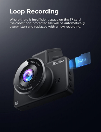 Camera auto DVR AZDOME M17, FHD 1080P, WiFi, Unghi 150  , G-Sensor [2]