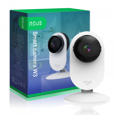 Casa si Gospodarie - Camera de supraveghere IP WIFI NOUS W3 Smart, Interior, Full HD, 2MP, Night vison