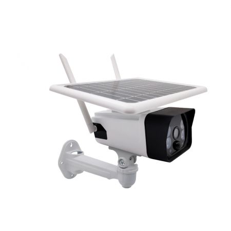 Casa si Gospodarie - Camera de supraveghere WIFi cu panou solar Rovo SN-P5, 1080P HD,CCTV,  Night Vision, Senzori miscare, Alexa, Google Home, Tuya