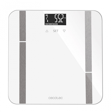 Ingrijire personala - Cantar corporal Smart Cecotec Surface Precision 9400, Display LED, 10 valori masurate, Alb