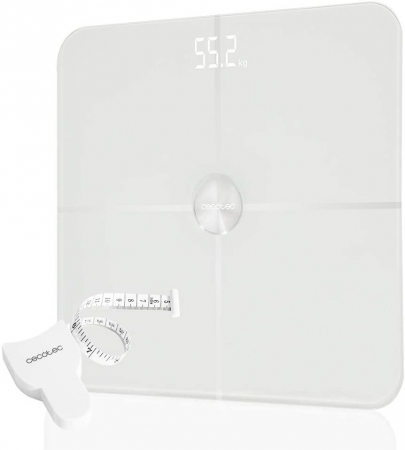 Cantar corporal Smart Cecotec Surface Precision 9600, Display LED, 10 valori masurate, BMI, Alb [4]