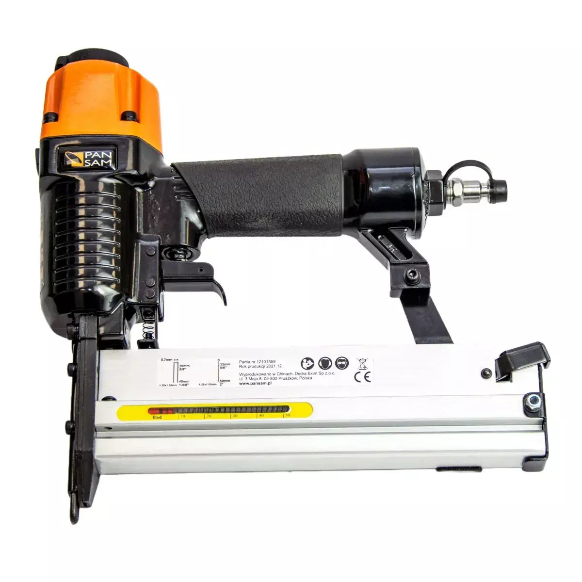 Accesorii aer comprimat - Capsator pneumatic 2 în 1 (capse si cuie) 16-40 mm, capse Tip 90, cuie Tip GA18, PANSAM A533152