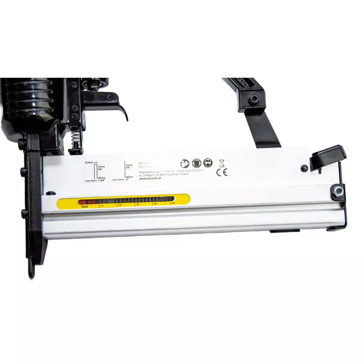 Capsator pneumatic 2 în 1 (capse si cuie) 16-40 mm, capse Tip 90, cuie Tip GA18, PANSAM A533152 [2]