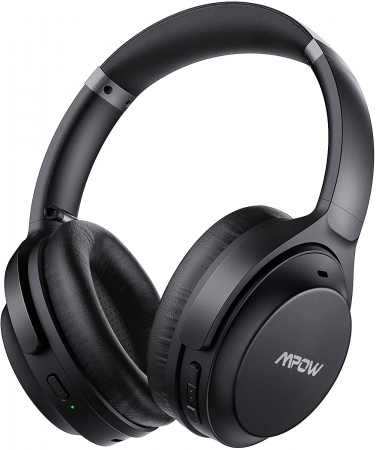 Casti - Casti audio Mpow H12 IPO, Active Noise Canceling, Bluetooth 5.0, USB-C, Bas puternic, Microfon CVC8.0, Autonomie 40 ore, True Wireless - Resigilat