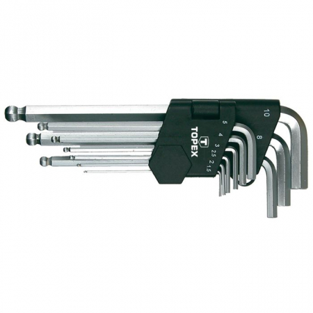 Imbusi - Chei imbus 1.5-10 mm, 9 buc -set 35D957 TOPEX