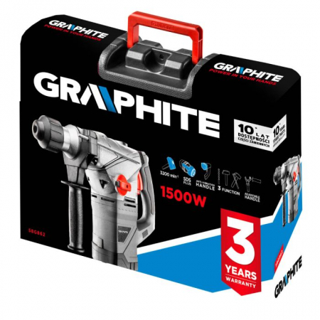 Ciocan rotopercutor 1500 W ,4.5 J  Graphite 58G862 [3]