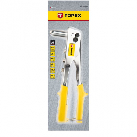 Cleste pentru nituri din Al pt: 2.4, 3.2, 4.0, 4.8 mm 43E707 TOPEX [1]