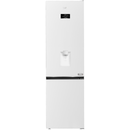 Electrocasnice - Combina frigorifica Beko B3RCNA404HDW, 355 l, No Frost, Clasa E, HarvestFresh, Slim tank water dispenser, AeroFlow, H 203.5 cm, Alb
