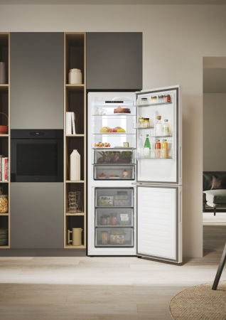 Combina Frigorifica CANDY ECN4CQTEW186, No Frost, 355 l, H 185 cm, Clasa E, Circle Fresh, Wi-Fi, Alb [8]