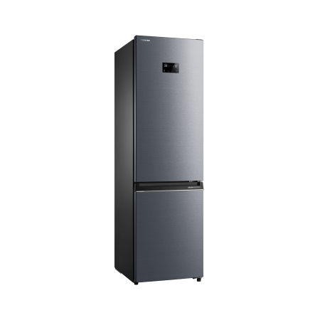 Combina frigorifica Toshiba, 378 L, No Frost, afisaj LED, control electronic al temperaturii, iluminare LED, Clasa E, Morandi Grey [1]