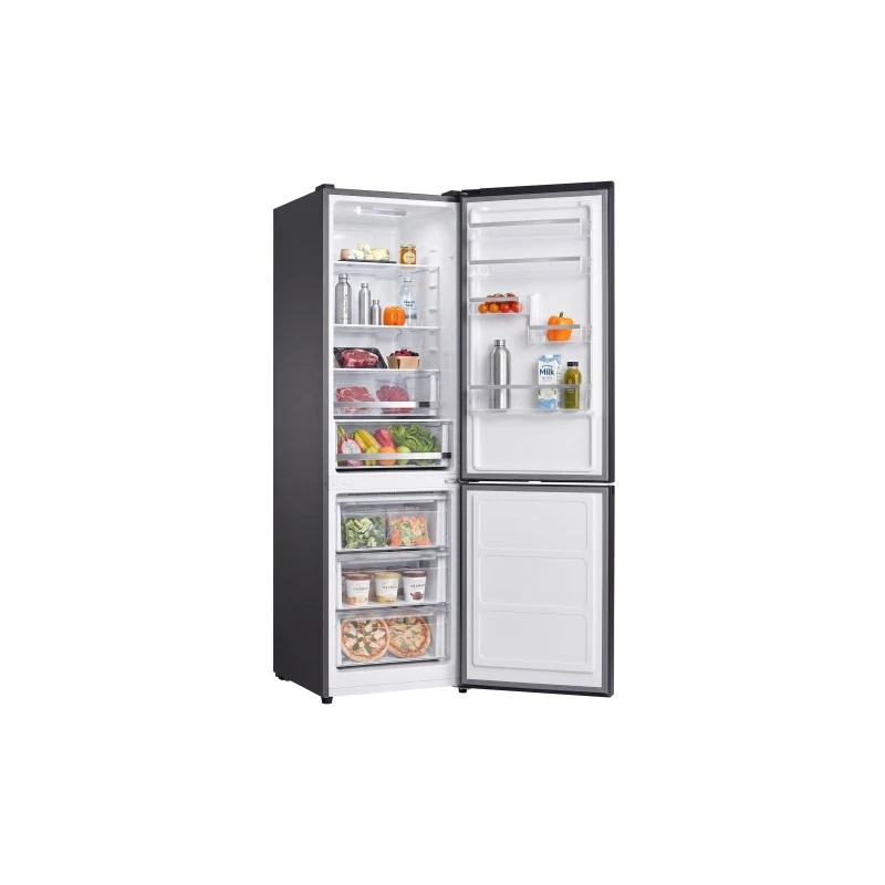 Combina frigorifica Total No Frost Daewoo DNF-344ESX, volum net 344 litri , clasa E, Inverter, display pe usa, Inox [1]