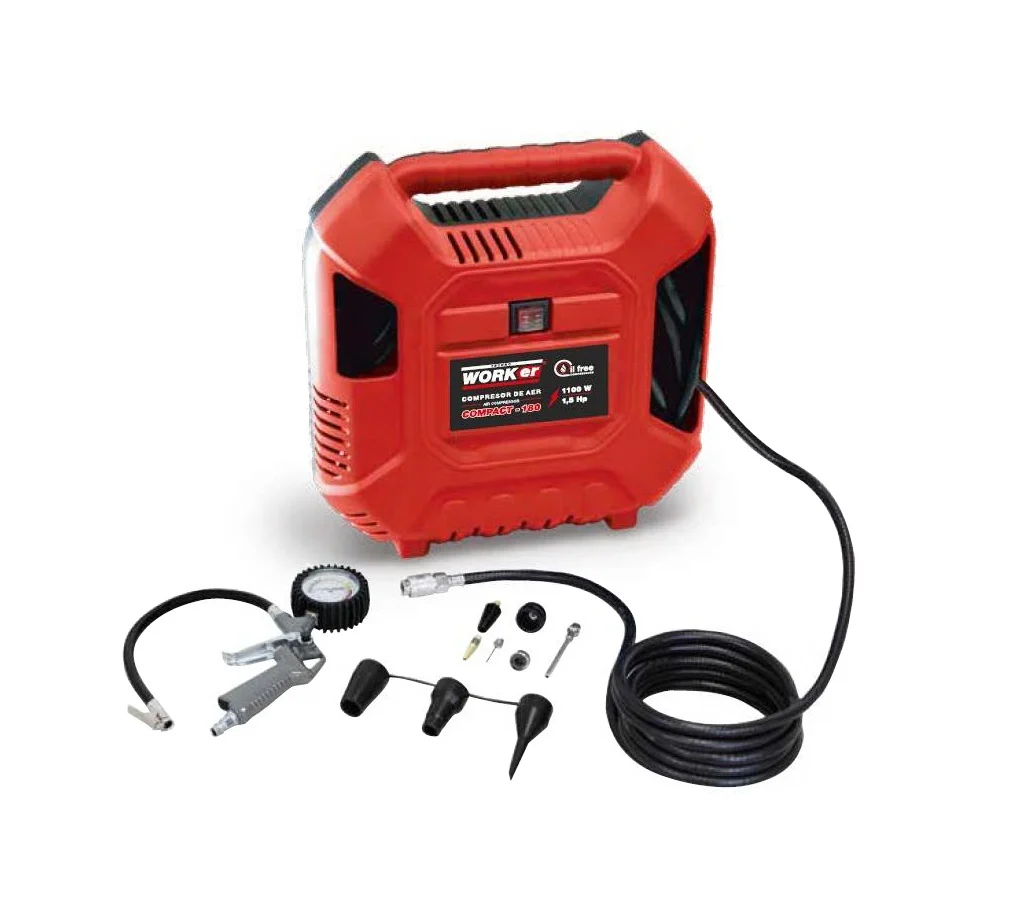 Construcții - Compresor de aer TechnoWorker 1100 W, 8 bar, 1,5 C.P VOR82374