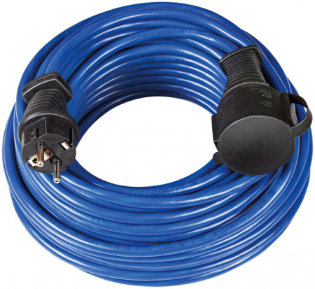 Prelungitoare - Cordon prelungitor Brennenstuhl BREMAXX , IP44, 10m, IP44, AT-N05V3V3-F 3G1,5 - Albastru