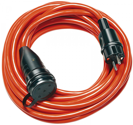 Prelungitoare - Cordon prelungitor Brennenstuhl BREMAXX , IP44, 20m, IP44, AT-N07V3V3-F 3G1,5 - Portocaliu