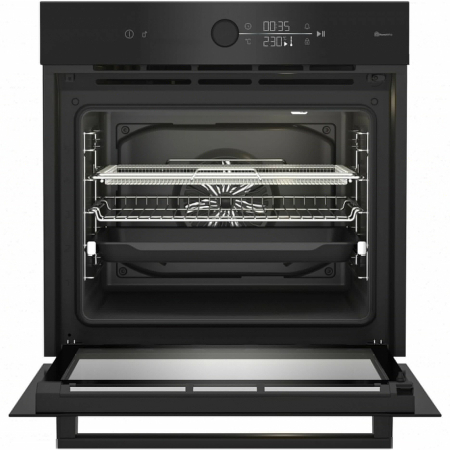 Cuptor incorporabil BEKO BBIMA17410BMPW, Electric, 72 l, Autocuratare pirolitica, AirFry, SteamShine Cleaning, Wi-Fi, Booster, LED display touch control, Clasa A+, Negru [1]