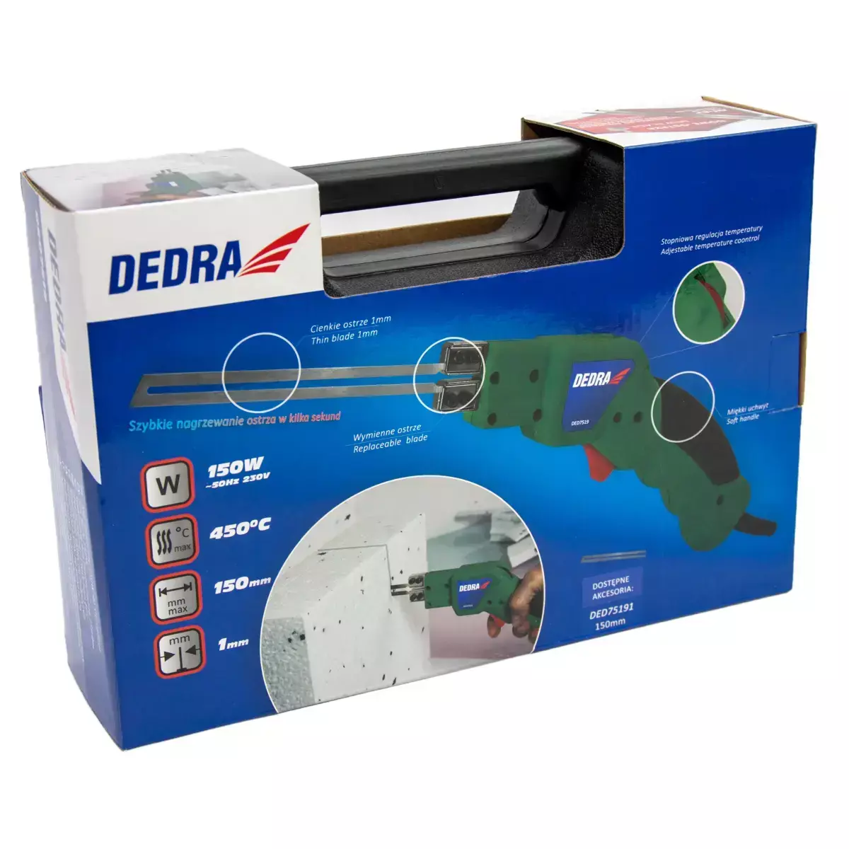 Cutit termic pentru taiat polistiren 150W DEDRA DED7519 [10]