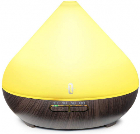 Aromaterapie si Beauty - Difuzor aroma cu Ultrasunete TaoTronics TT-AD002, 300ml, 13W, LED 7 culori, oprire automata
