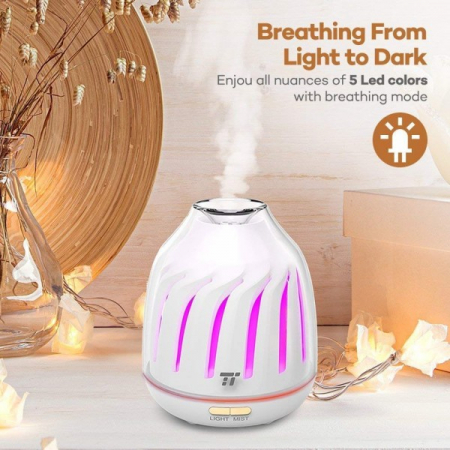 Difuzor aroma cu Ultrasunete TaoTronics TT-AD007, 120ml, LED 5 culori [1]