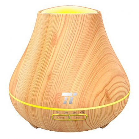 Aromaterapie si Beauty - Difuzor Aroma terapie TaoTronics TT-AD004, 400ml, 13W, 14 ore
