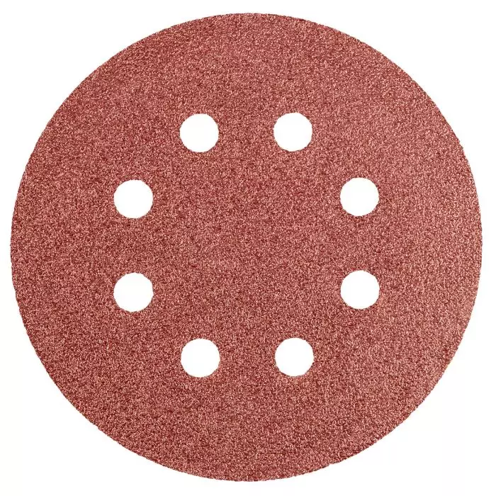 Accesorii scule electrice - Disc de slefuit 125 mm, K60, 5 buc. cu 8 gauri