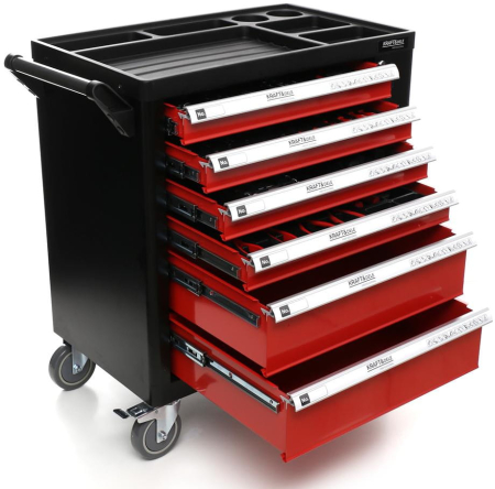 Truse de scule - Dulap de scule echipat, 263 elemente, Kraft&Dele KD362