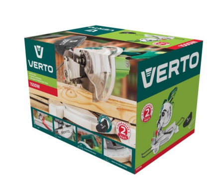 Ferastrau pentru taieri inclinate, 1500 W, 210 X 30 MM 52G206 VERTO [6]