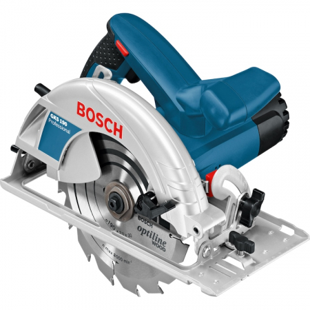 Fierastrau Circular - Fierastrau circular BOSCH GKS 190, 1400 W, diametrul panzei 190 mm, 0601623000