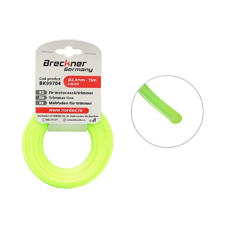 Accesorii echipamente de tuns iarba - Fir motocoasa/ trimmer, 2,4mm - 15m, rotund