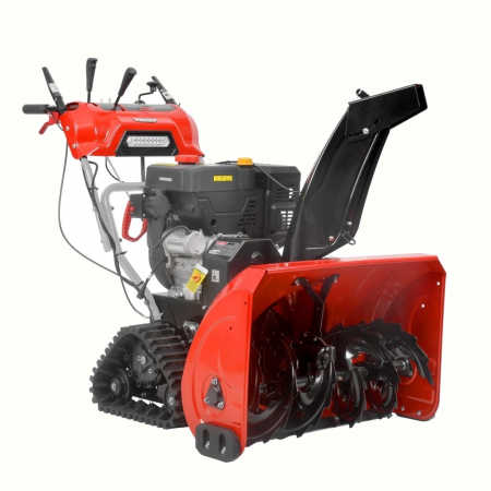 Freza de zapada - Freza de zapada pe benzina HECHT 9666 cu senile, putere 7 CP, latime de lucru 66 cm, 110 kg