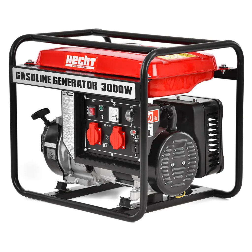 Generatoare - Generator de curent 3000W, 7CP,  208 cm³, 7h, Hecht GG 3300