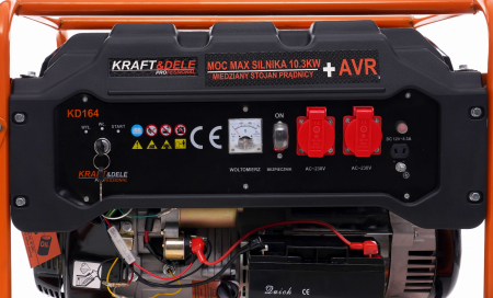 Generator de curent monofazat 5500W 12/230V, pornire electrica, Kraft&Dele KD164 [7]