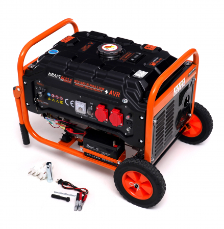 Generatoare - GENERATOR MONOFAZAT, 230V/12V, 3500W, pornire electrica  KD162 Kraft&Dele
