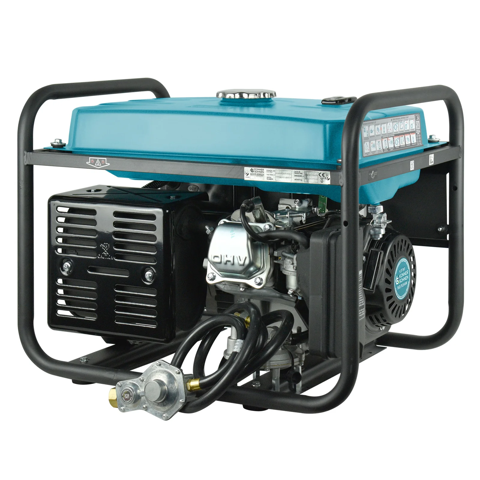 Generator pe gaz/benzina, 5,5 kW, Könner & Söhnen, KS 7000E G [16]